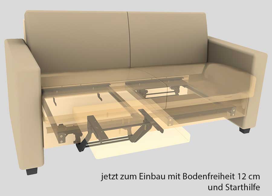 Beheizbare Sitzauflage ROLF KERN, grau, 40x110cm, drei Heizstufen